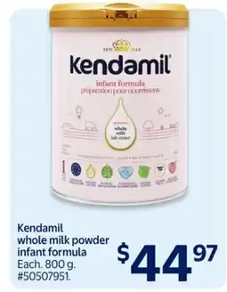 Walmart Kendamil whole milk powder infant formula offer