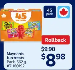 Walmart Maynards fun treats offer
