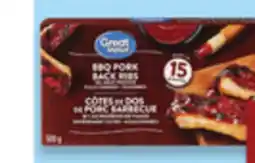 Walmart Great Value fully cooked pork back ribs or rib singles offer
