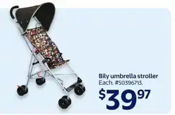 Walmart Bily umbrella stroller offer
