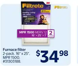 Walmart Filtrete Furnace filter offer