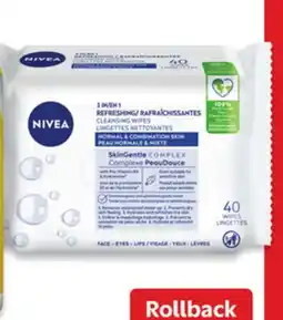 Walmart NIVEA facial wipes 40s offer