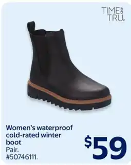 Walmart Women's waterproof cold-rated winter boot offer