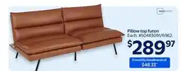Walmart Mainstays Pillow top futon offer
