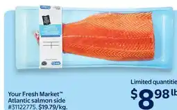 Walmart Your Fresh Market Atlantic salmon side offer