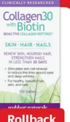 Walmart Webber Naturals Collagen30 offer
