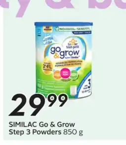 Sobeys SIMILAC Go & Grow Step 3 Powders offer