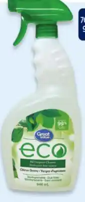 Walmart Great Value Eco all-purpose cleaner offer