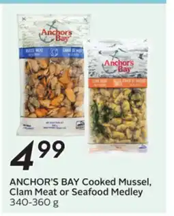 Sobeys ANCHOR'S BAY Cooked Mussel, Clam Meat or Seafood Medley offer