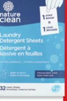 Walmart Nature Clean laundry detergent sheets offer