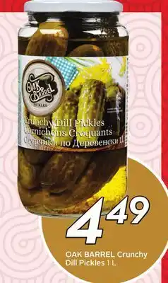 Sobeys OAK BARREL Crunchy Dill Pickles offer