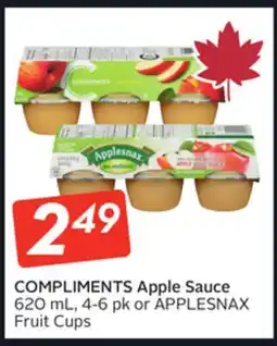 Sobeys COMPLIMENTS Apple Sauce offer