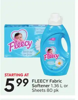Sobeys FLEECY Fabric Softener offer