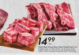 Sobeys Fresh Beef Chuck Short Ribs offer