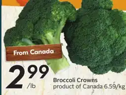 Sobeys Broccoli Crowns offer