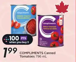 Sobeys COMPLIMENTS Canned Tomatoes offer