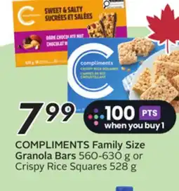 Sobeys COMPLIMENTS Family Size Granola Bars offer