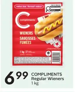 Sobeys COMPLIMENTS Regular Wieners offer