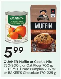 Sobeys QUAKER Muffin or Cookie Mix offer