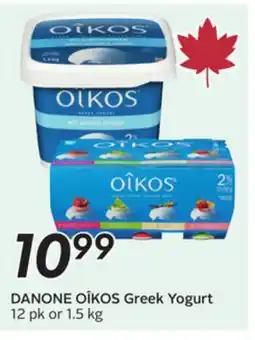 Sobeys DANONE OÎKOS Greek Yogurt offer