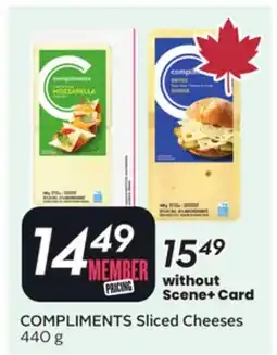 Sobeys COMPLIMENTS Sliced Cheeses offer