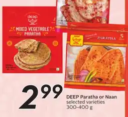 Sobeys DEEP Paratha or Naan offer