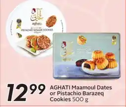 Sobeys AGHATI Maamoul Dates or Pistachio Barazeq Cookies offer