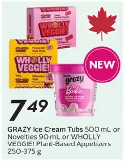 Sobeys GRAZY Ice Cream Tubs offer