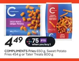 Sobeys COMPLIMENTS Fries offer