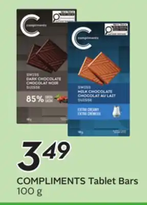 Sobeys COMPLIMENTS Tablet Bars offer