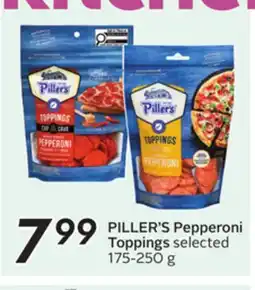 Sobeys PILLER'S Pepperoni Toppings offer