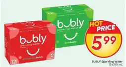 Sobeys BUBLY Sparkling Water offer