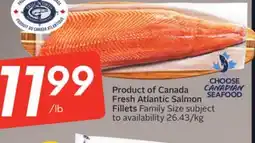 Sobeys Fresh Atlantic Salmon Fillets offer