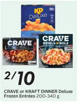 Sobeys CRAVE or KRAFT DINNER Deluxe Frozen Entrées offer