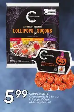Sobeys COMPLIMENTS Chocolate Balls offer