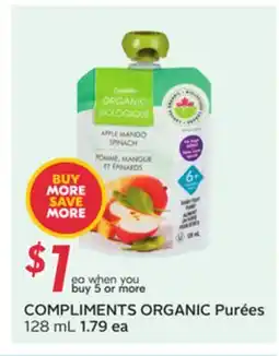 Sobeys COMPLIMENTS ORGANIC Purées offer