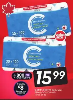 Sobeys COMPLIMENTS Bathroom Tissue - Black Friday offer
