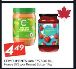Sobeys COMPLIMENTS Jam offer