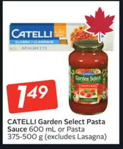 Sobeys CATELLI Garden Select Pasta Sauce offer