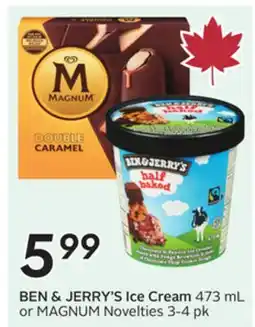 Sobeys BEN & JERRY'S Ice Cream offer