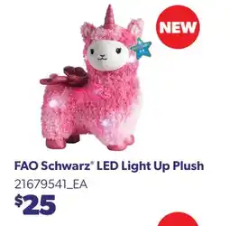 Real Canadian Superstore FAO SCHWARZ LED LIGHT UP PLUSH offer