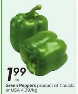 Sobeys Green Peppers offer