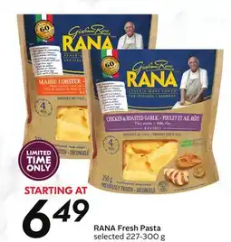 Sobeys RANA Fresh Pasta offer