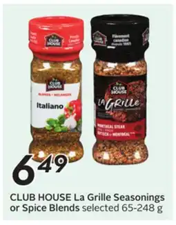 Sobeys CLUB HOUSE La Grille Seasonings or Spice Blends offer