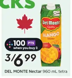 Sobeys DEL MONTE Nectar offer