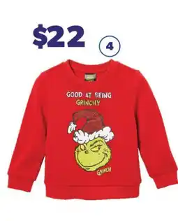 Real Canadian Superstore TODDLER GRINCH GRAPHIC SWEATSHIRT offer