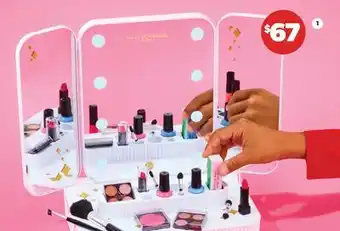 Real Canadian Superstore FAO SCHWARZ GIRLS VANITY MAKEUP STUDIO LOW PROFILE 24PC WITH DIAMOND PULL offer