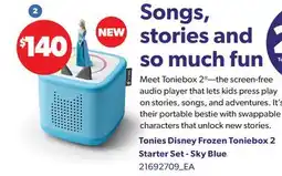 Real Canadian Superstore TONIES DISNEY FROZEN TONIEBOX 2 STARTER SET - SKY BLUE offer