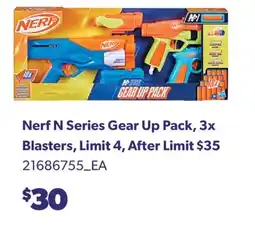 Real Canadian Superstore NERF N SERIES GEAR UP PACK, 3X BLASTERS offer