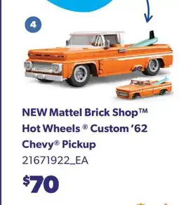 Real Canadian Superstore MATTEL BRICK SHOP HOT WHEELS CUSTOM '62 CHEVY PICKUP offer